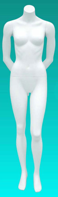 Value Priced Headless Female Mannequin Hands Behind Back