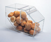 Bulk Food Display Bin with False Back - Small