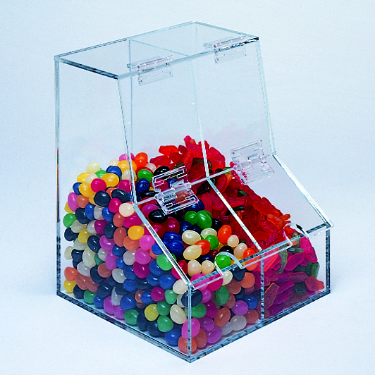Bulk Display Bin - Two Compartments