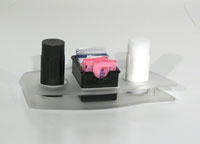 Modern Frosted Table Caddy