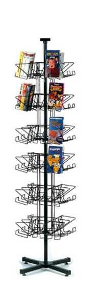 Revolving Rack - Video Floor Spinner Rack