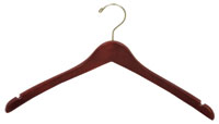 17" Walnut Top Hanger - Brass Hook