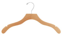 17" Natural Top Hanger - Chrome Hook