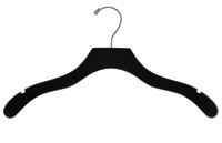 17" Black Top Hanger - Chrome Hook