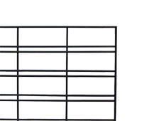 Slatgrid Panel 2' x 8' Chrome