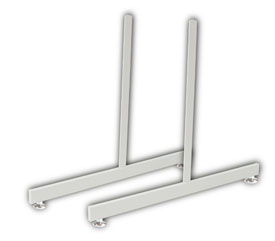 2' Rectangular Grid Legs with Levelers White
