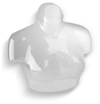 Women�s Counter Top Bust Form � Clear