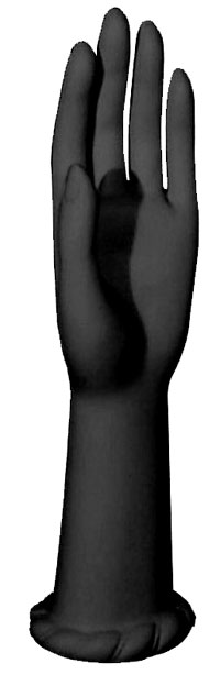 12" Women�s Left Hand Display Form � Black