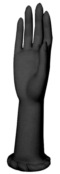 12" Women�s Right Hand Display Form � Black
