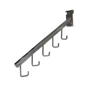 Square Tube 5-J Hook Waterfall Grid Chrome