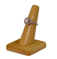 Solid Oak Ring Display