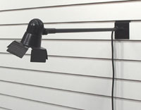 High Intensity Slatwall Light Black