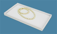White Leatherette Jewelry Display Tray