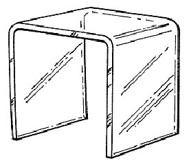 Clear Acrylic Riser 7" x 7" x 7"