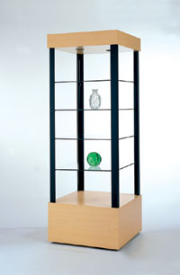 Square Open Display Case - Quick Ship
