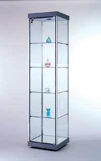 Epsilon Tower Display Case w/ Laminate Top-Quick Ship