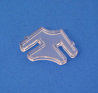 2-Way Lexan Connector for 1/4" Glass