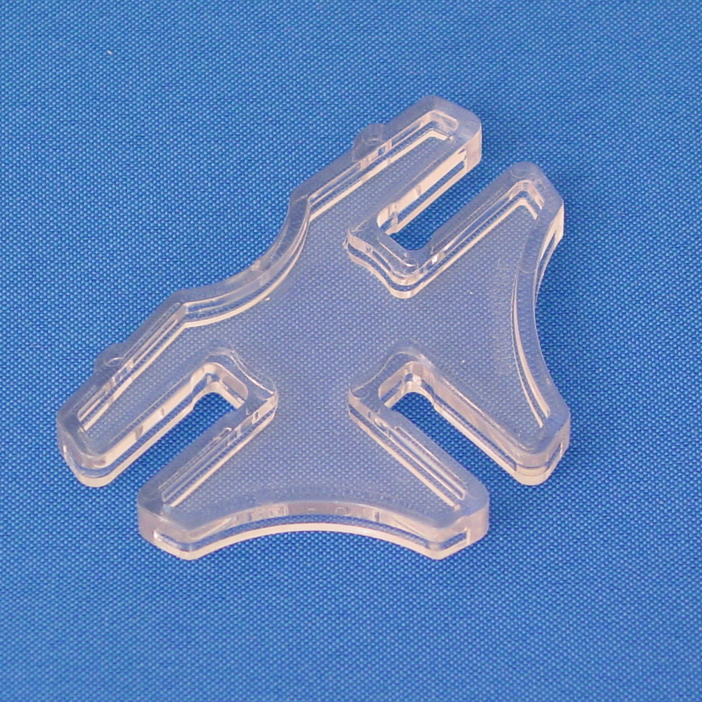 3-Way Lexan Connector for 1/4" Glass