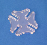 4-Way Lexan Connector for 1/4" Glass