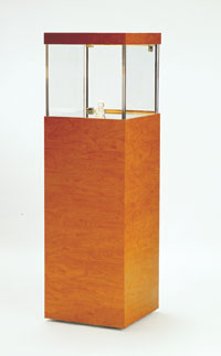 Square Pedestal Display Case - Quick Ship