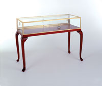 Sit Down Jewelry Display Case with Queen Anne Legs