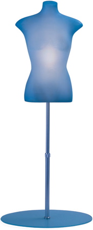 Clothing Forms - Blue Lighted Body