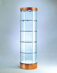 Round Tower Display Case-Quick Ship