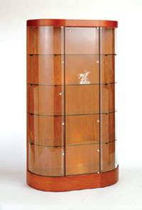 Curved Wall Display Case