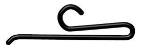 Sock Hanger Black (100 Pieces)