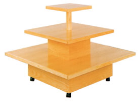 Square Tri-Level Table