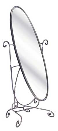 Tilting Oval Floor Mirror