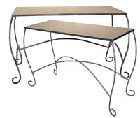 Scroll Style Nesting Table, 30"