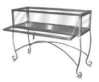 Large Metal-Framed Drop-Back Showcase