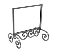 Counter Raw Steel Sign Holder - 5 1/2" x 7"