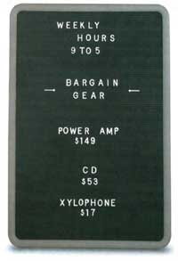 Open-Faced Letterboard, 18"W x 24"H