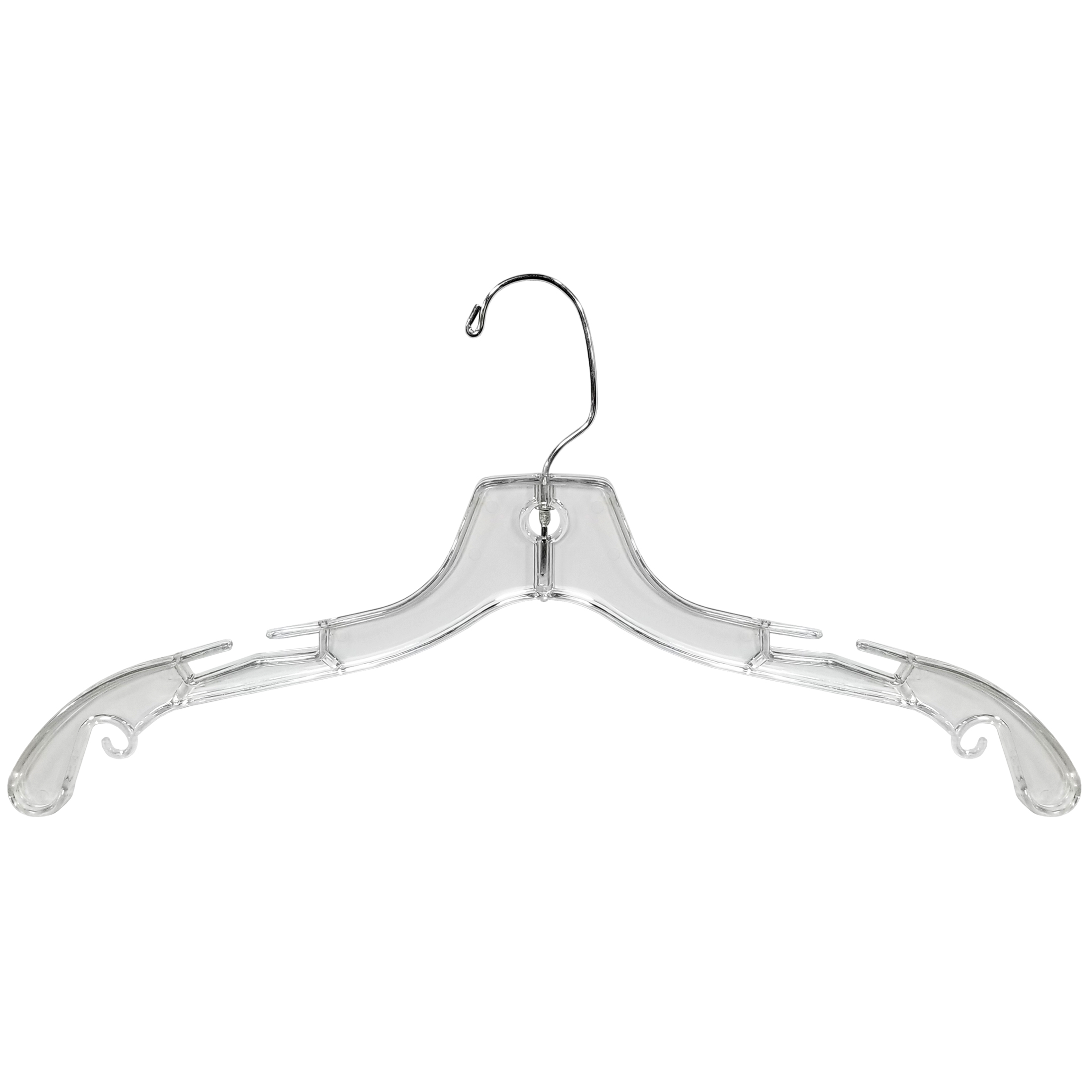 Hangers 17" Clear Super Heavyweight Dress