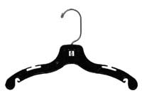 Childrens Top Hangers 12" Black