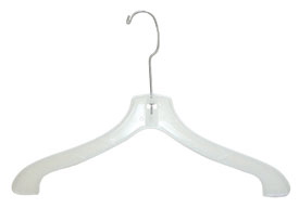Coat Hangers 17" Clear Long Hook