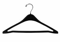 Contoured Plastic Suit Hangers - Black