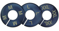 Size Dividers Round Black/Gold - XS to XXXL