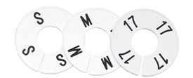Size Dividers Round White/Black