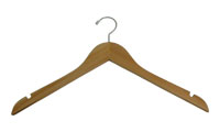 Natural Wood Hangers for Jackets
