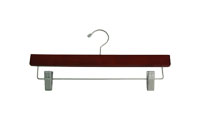 Matte Teak Wood Hangers for Pants/Skirts