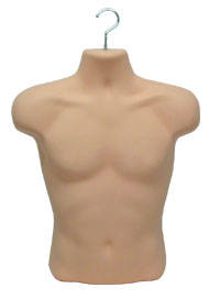 Heavyweight Men's T-Shirt Form with Swivel Hook-Fleshtone