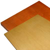 Park Avenue Small Table Top Modern Maple to Pure Pear