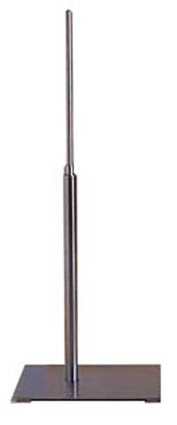 Raised Corner Base, Offset Pole, 24"H
