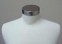 Brushed Chrome Metal Neck Cap - Women's