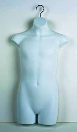 Half Round Boys Torso White