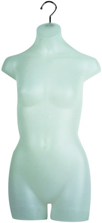 Half Round Girls Torso Form Frost