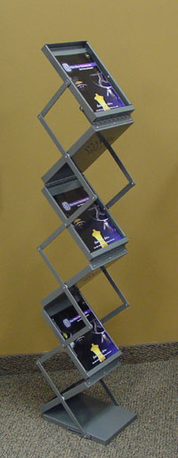 Magazine Rack - Fold Down Double Sided
